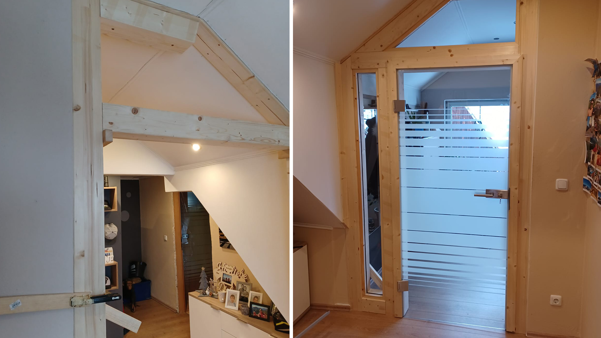 Individualeinbau Glastür